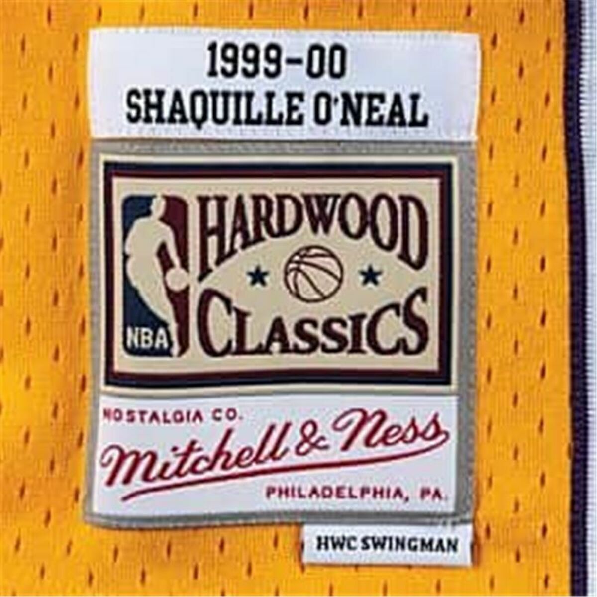 Mitchell & Ness Los Angeles Lakers Basketball Jersey 1999-2000 Nº34 Shaquille O'Neal Yellow-4