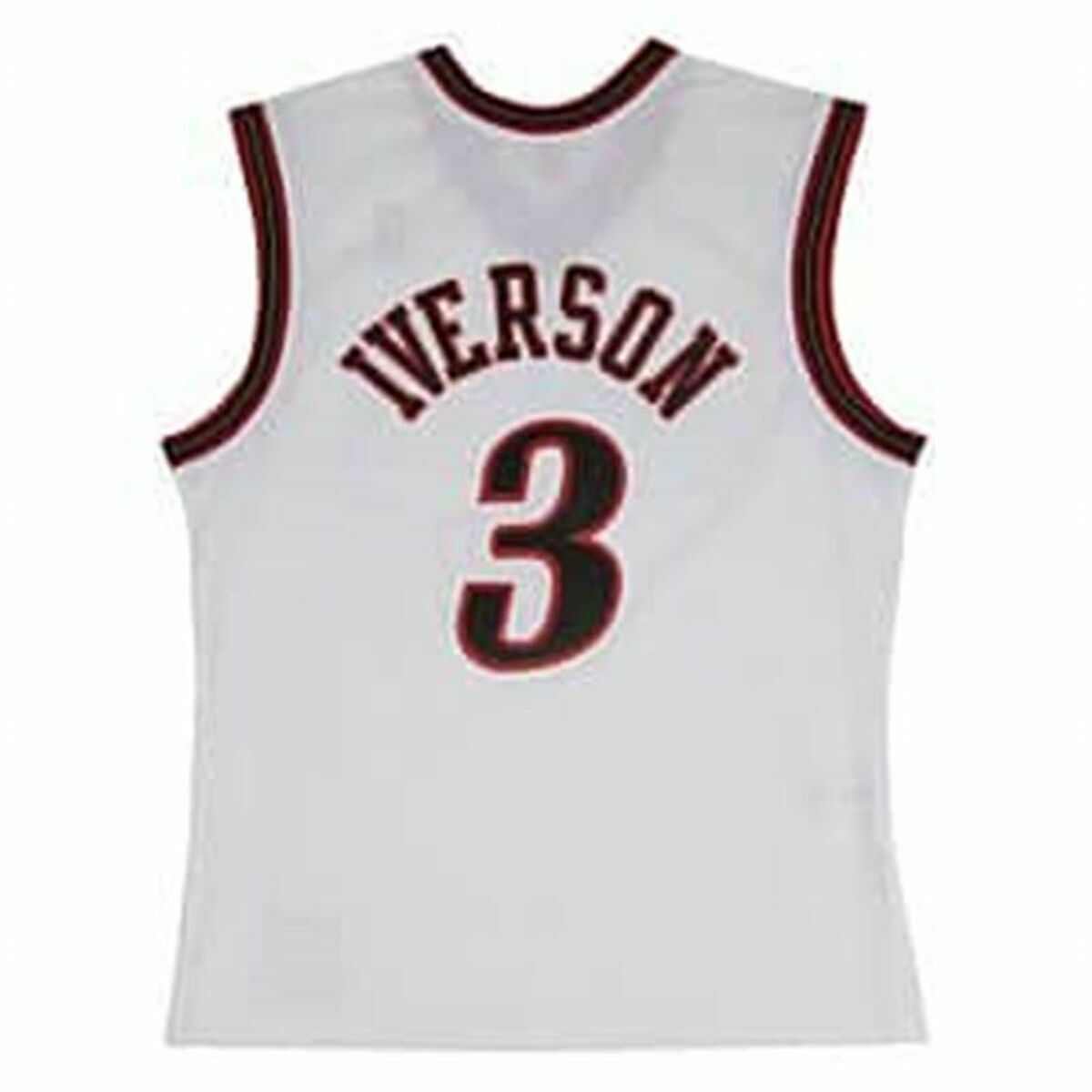 2005-06 Mitchell & Ness Philadelphia 76ers μπάσκετ φανέλα Nº3 Allen Iverson White-3