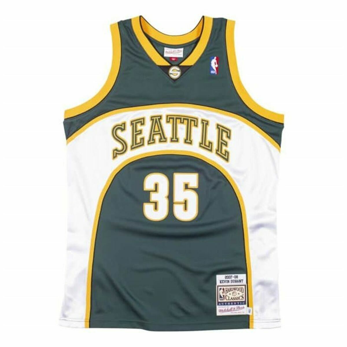 Mitchell & Ness Seattle Supersonics Basketball Jersey 2007-08 Nº35 Kevin Durant Green-2