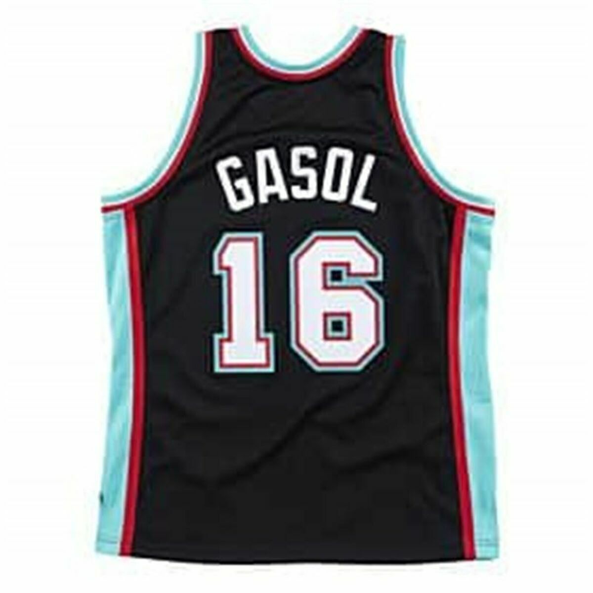 Баскетбольная футболка Mitchell & Ness Memphis Grizzlies 2001-02 Nº16 Pau Gasol Чёрный-3