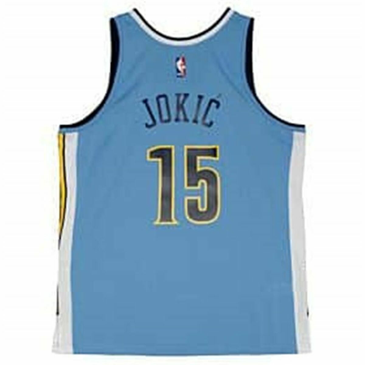 Баскетбольная футболка Mitchell & Ness Denver Nuggets 2016-17 Nikola Jokic Nº15 Аквамарин-3