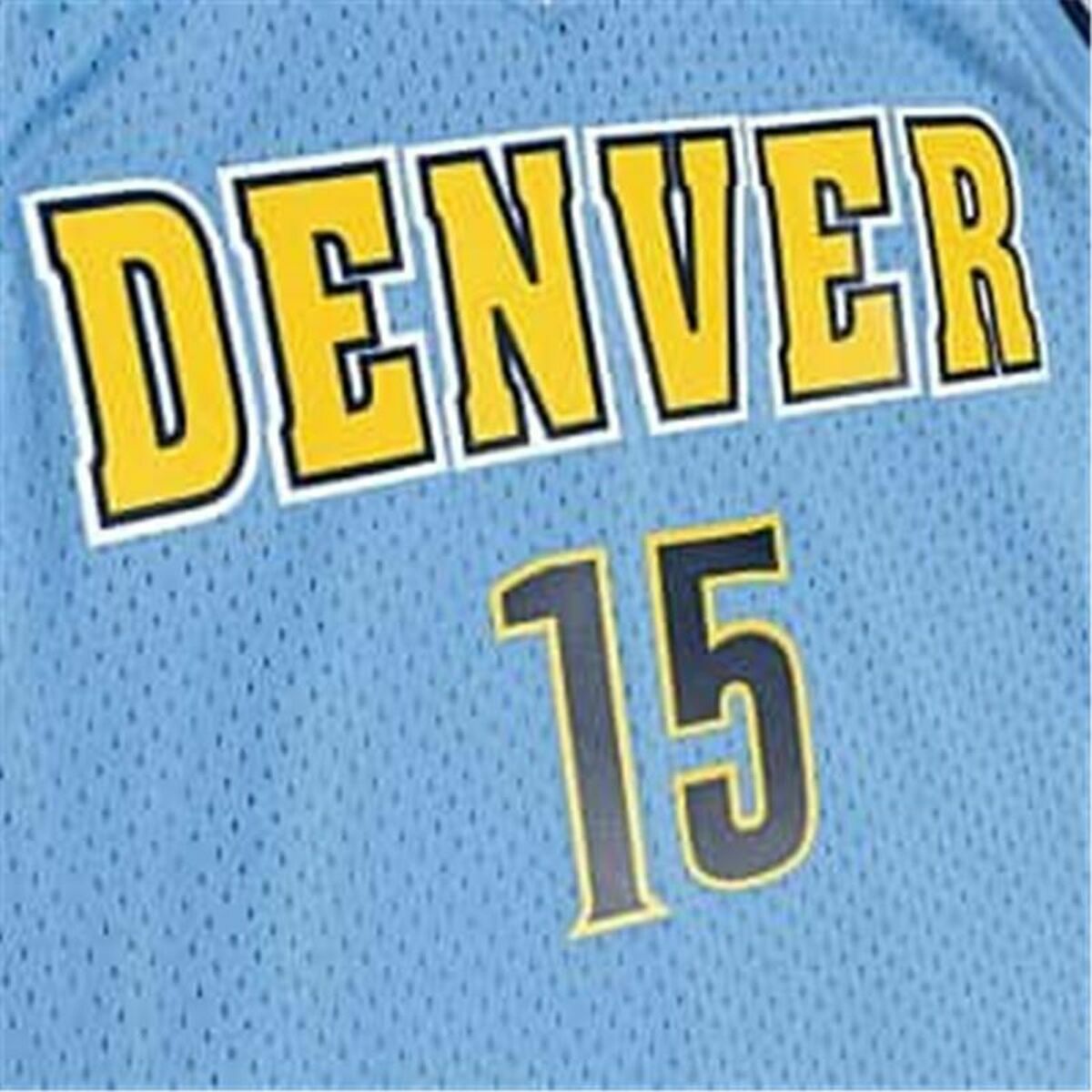 Баскетбольная футболка Mitchell & Ness Denver Nuggets 2016-17 Nikola Jokic Nº15 Аквамарин-4