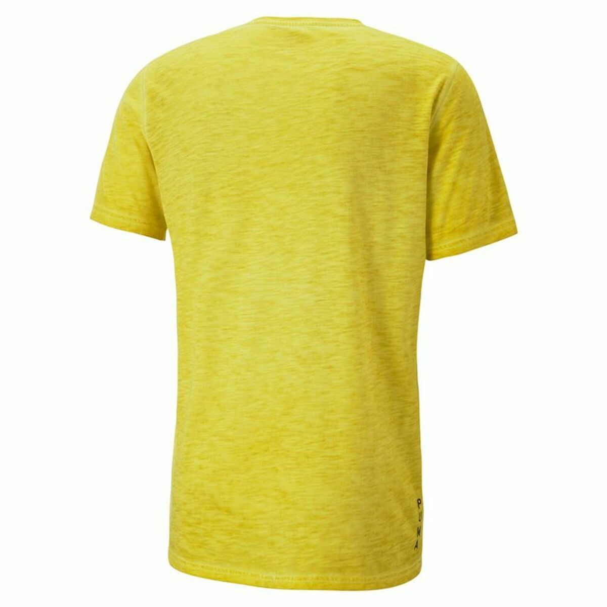 Men's Puma Studio Foundation Short Sleeve T-Shirt Yellow-2