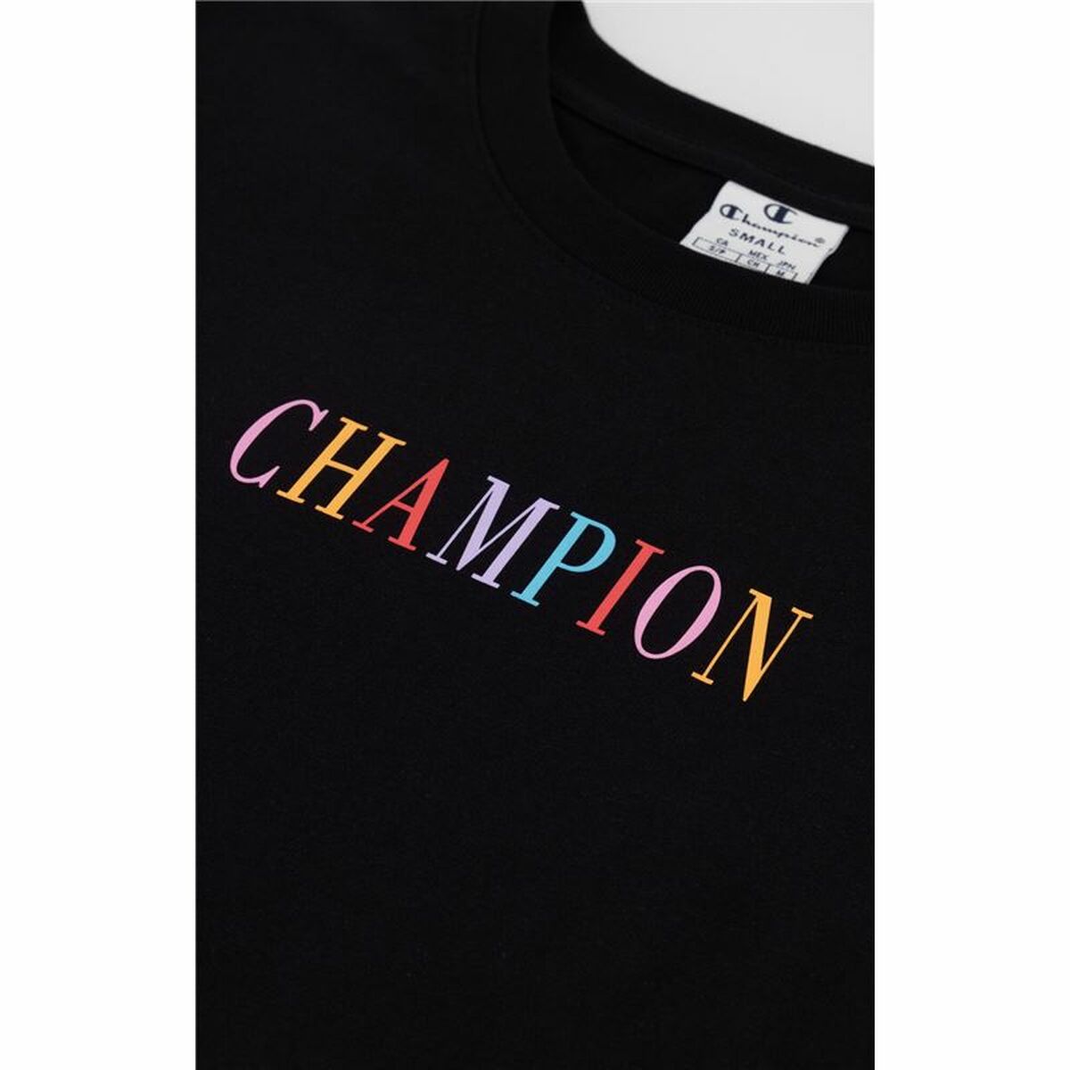 短袖女子Champion Crewneck Croptop Black-7