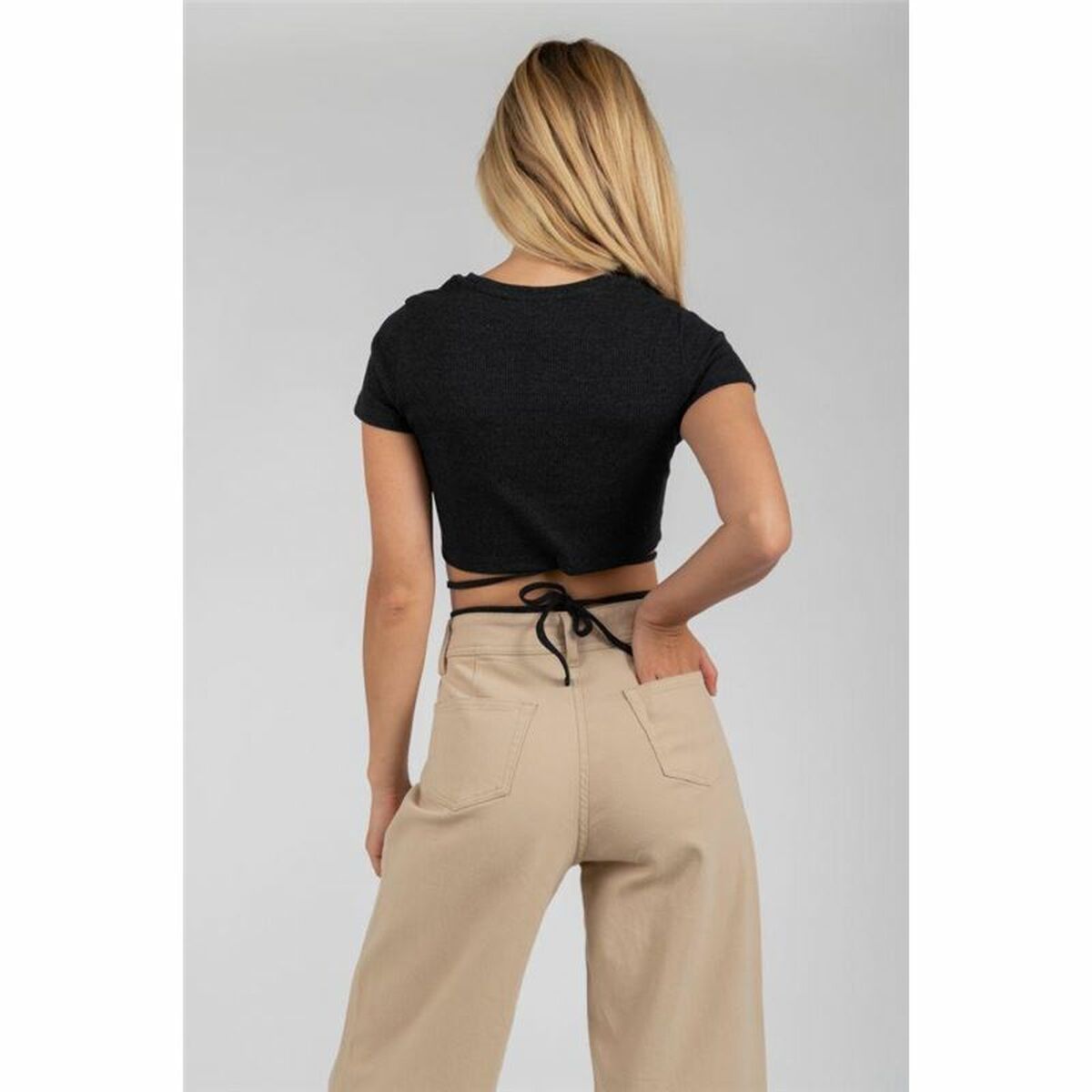 Women's Short Sleeve T-Shirt 24COLOURS Black-8