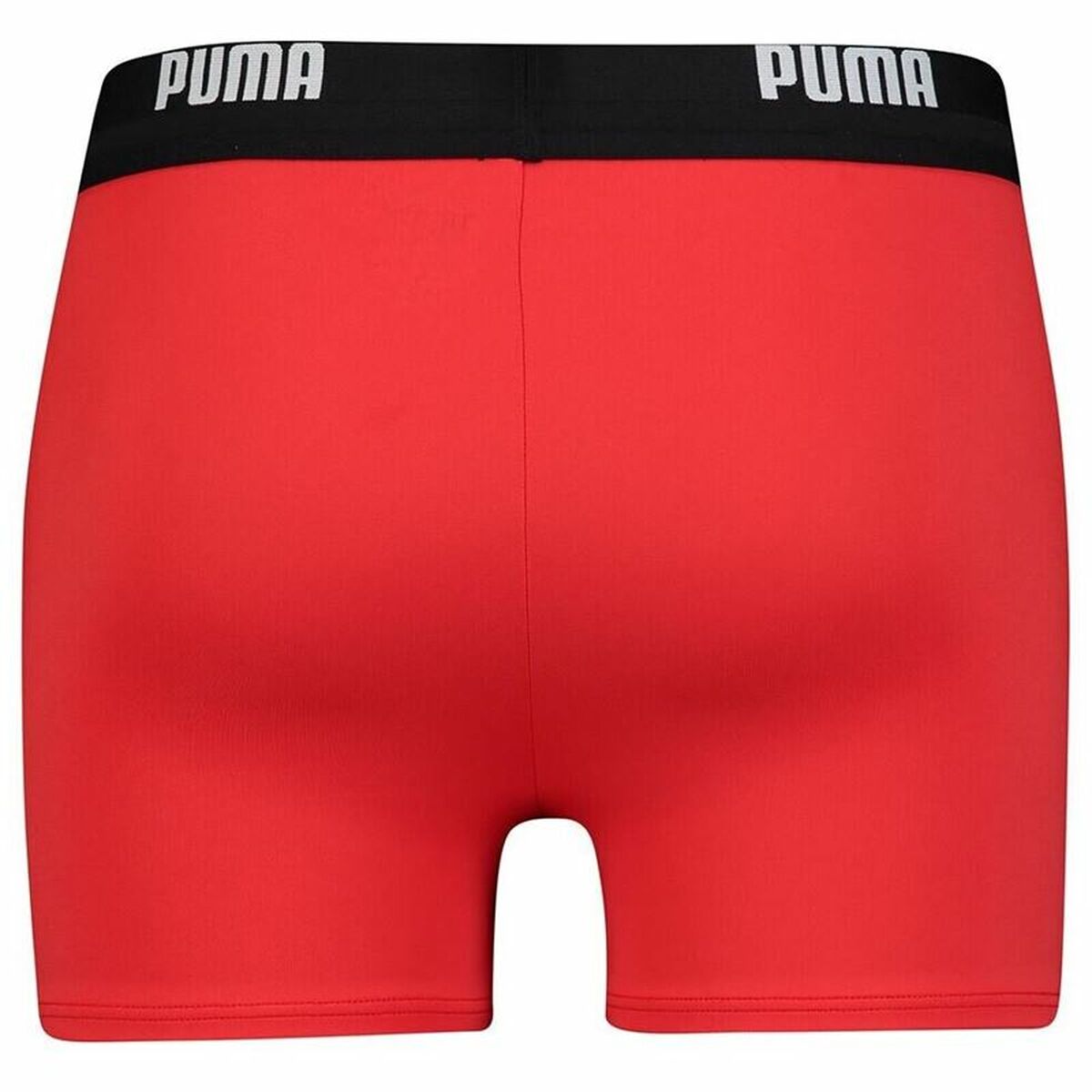Costume da bagno maschile Puma Logo Swim Trunk Boxer Rosso-2