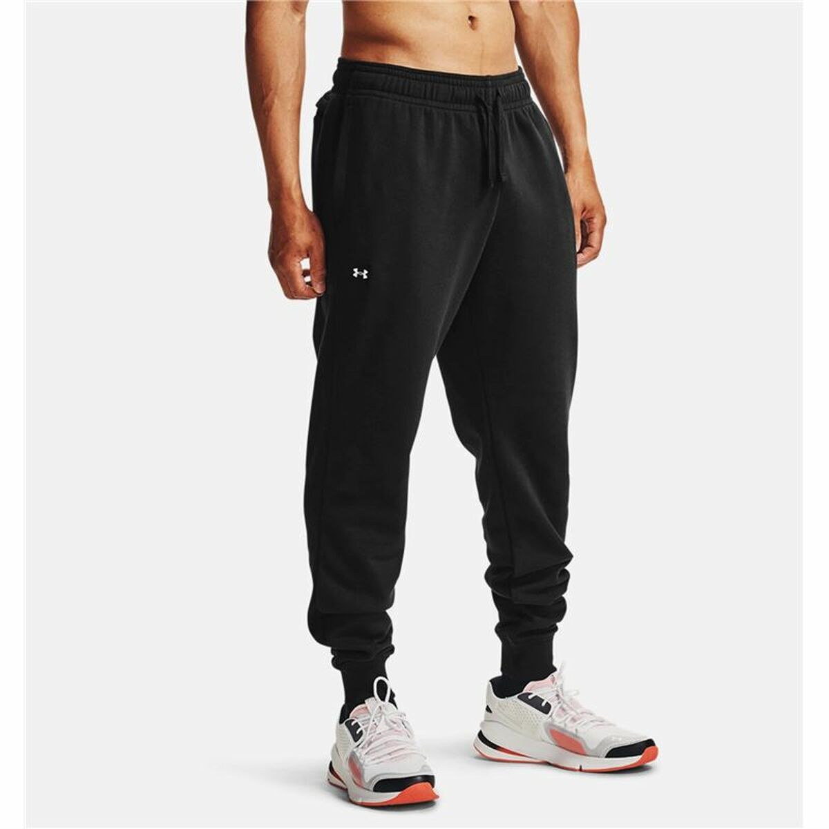 Under Armour Rival Fleece Black Men's Long Sweatpants-3