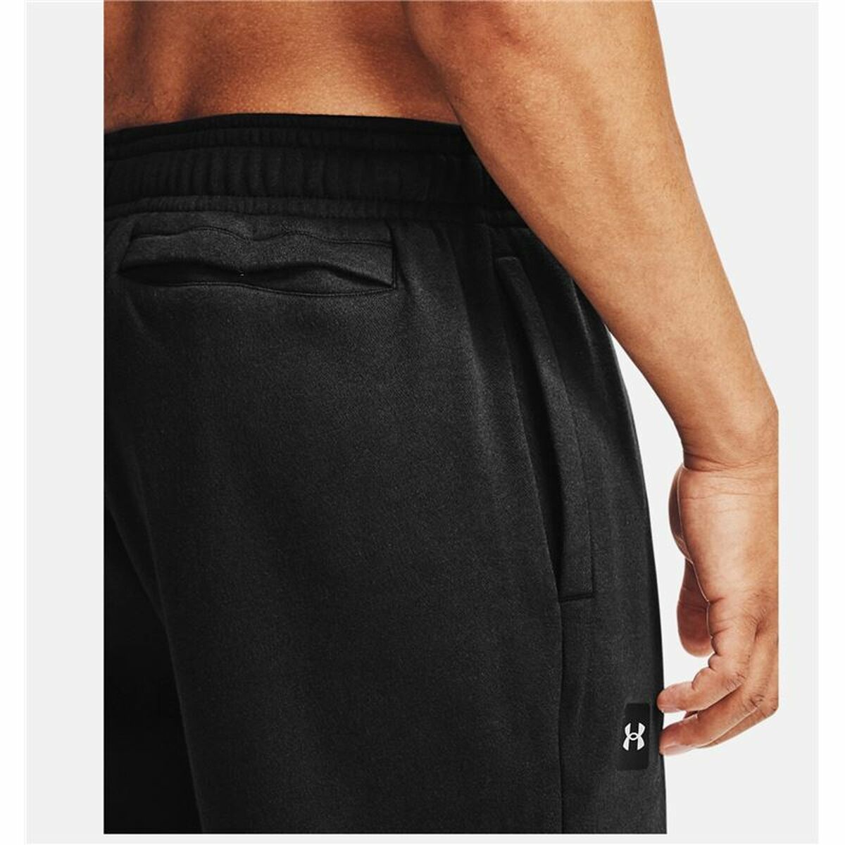 Under Armour Rival Fleece Black Men's Long Sweatpants-5