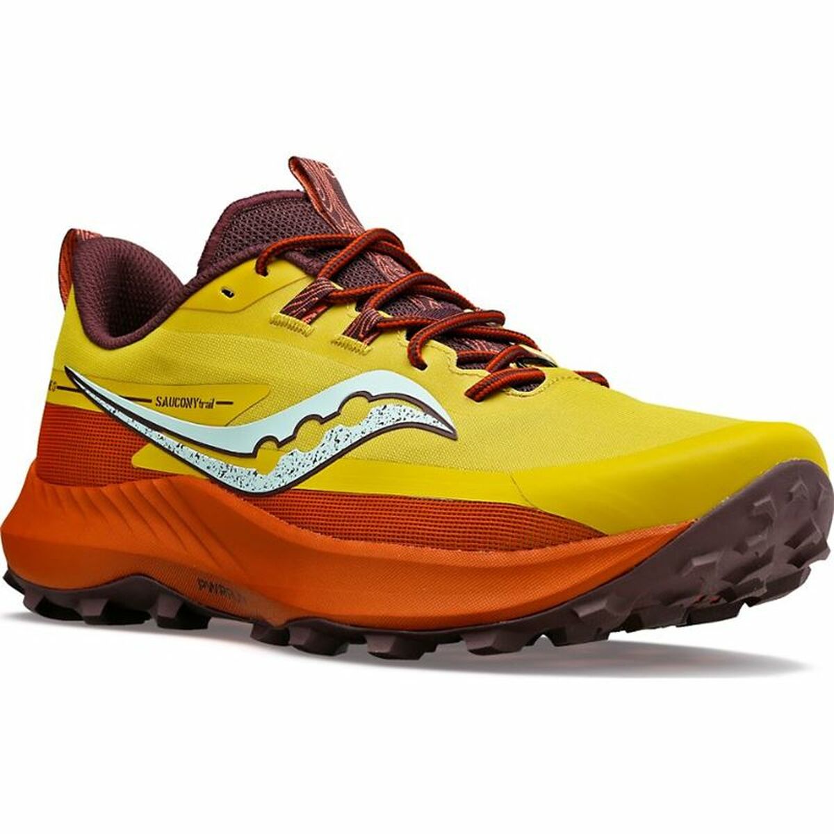 Saucony Saucony Peregrine Adult Running Shoes 13 Yellow Orange Woman-5