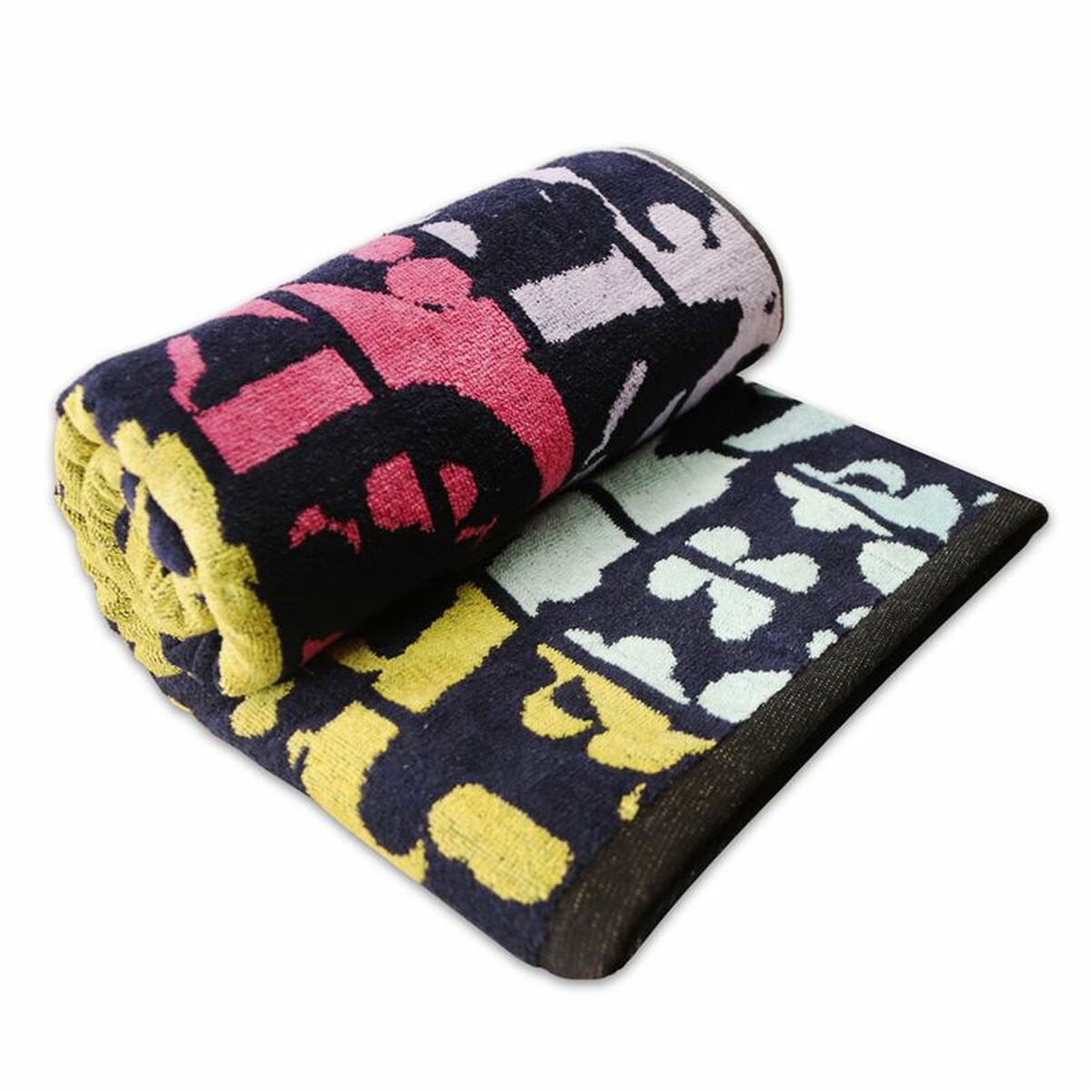 Towels Secaneta Black 90x165 cm-3