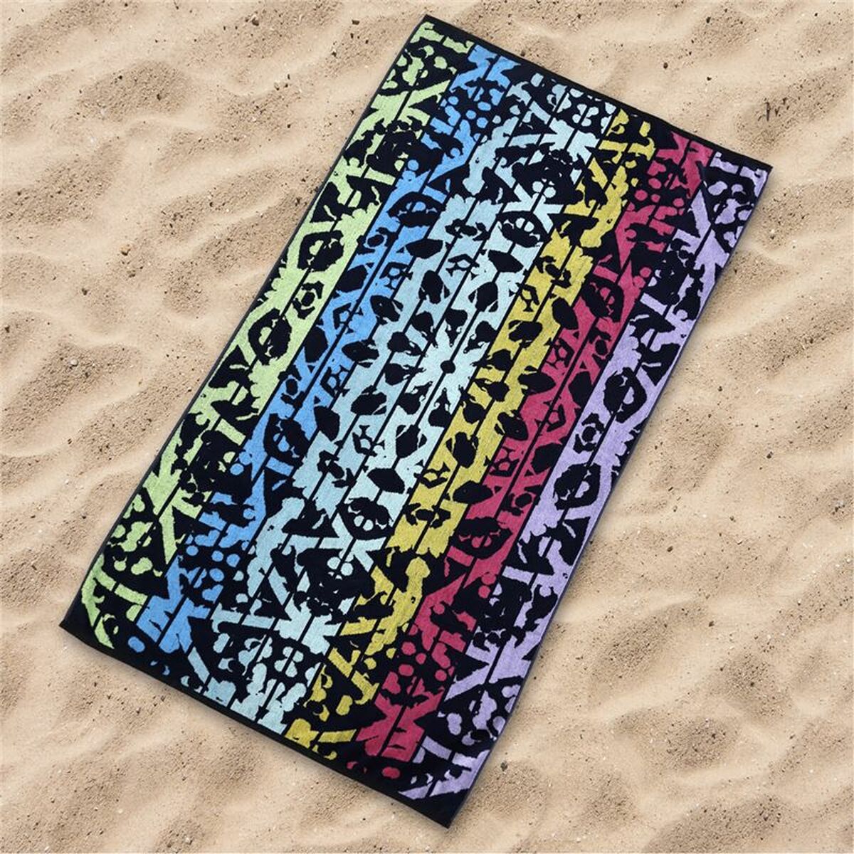 Towels Secaneta Black 90x165 cm-4