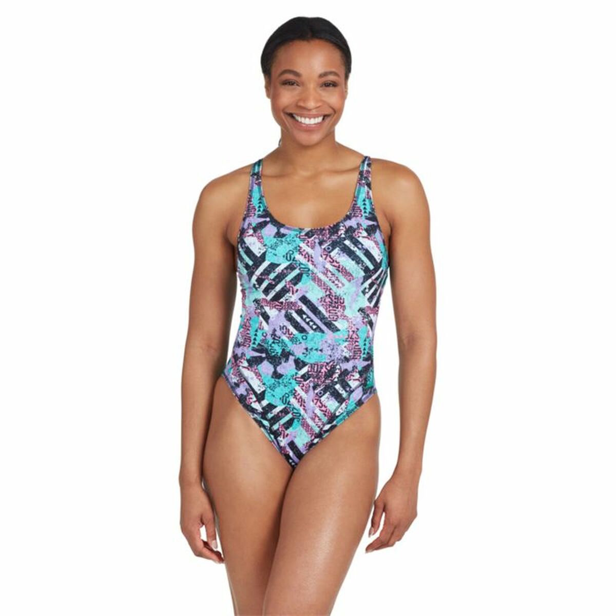 Women's swimming trunks Zoggs Master Back Aquamarine-3