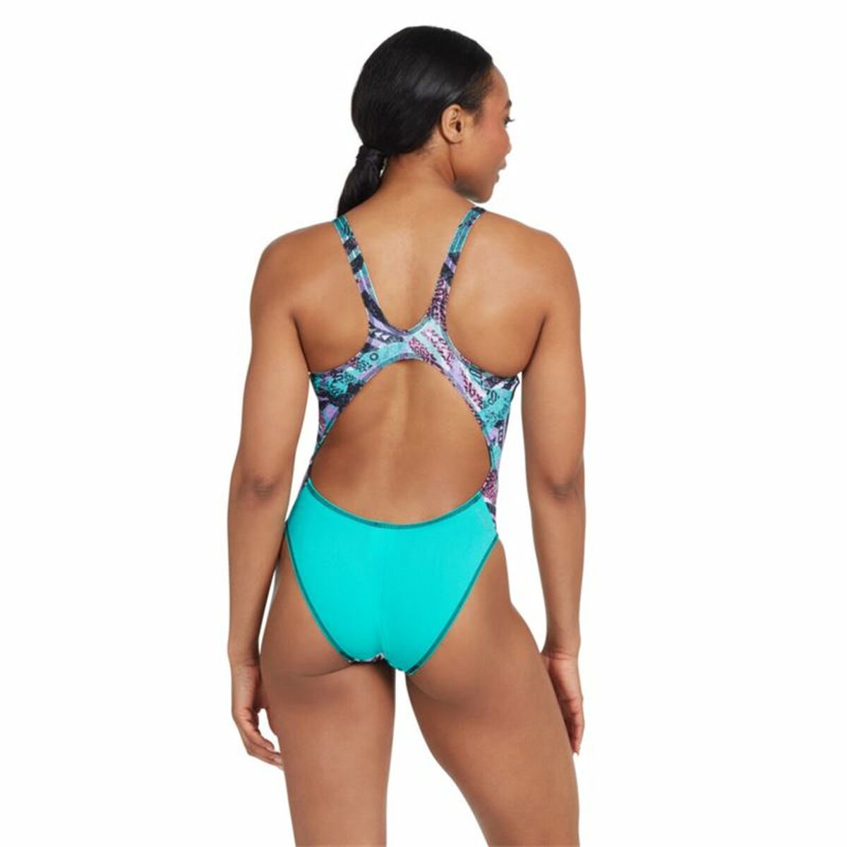 Women's swimming trunks Zoggs Master Back Aquamarine-4