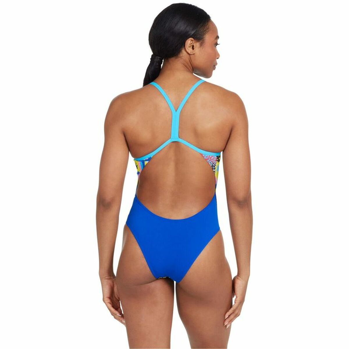 Natations pour femmes Zoggs Sky Back E + Bleu-3