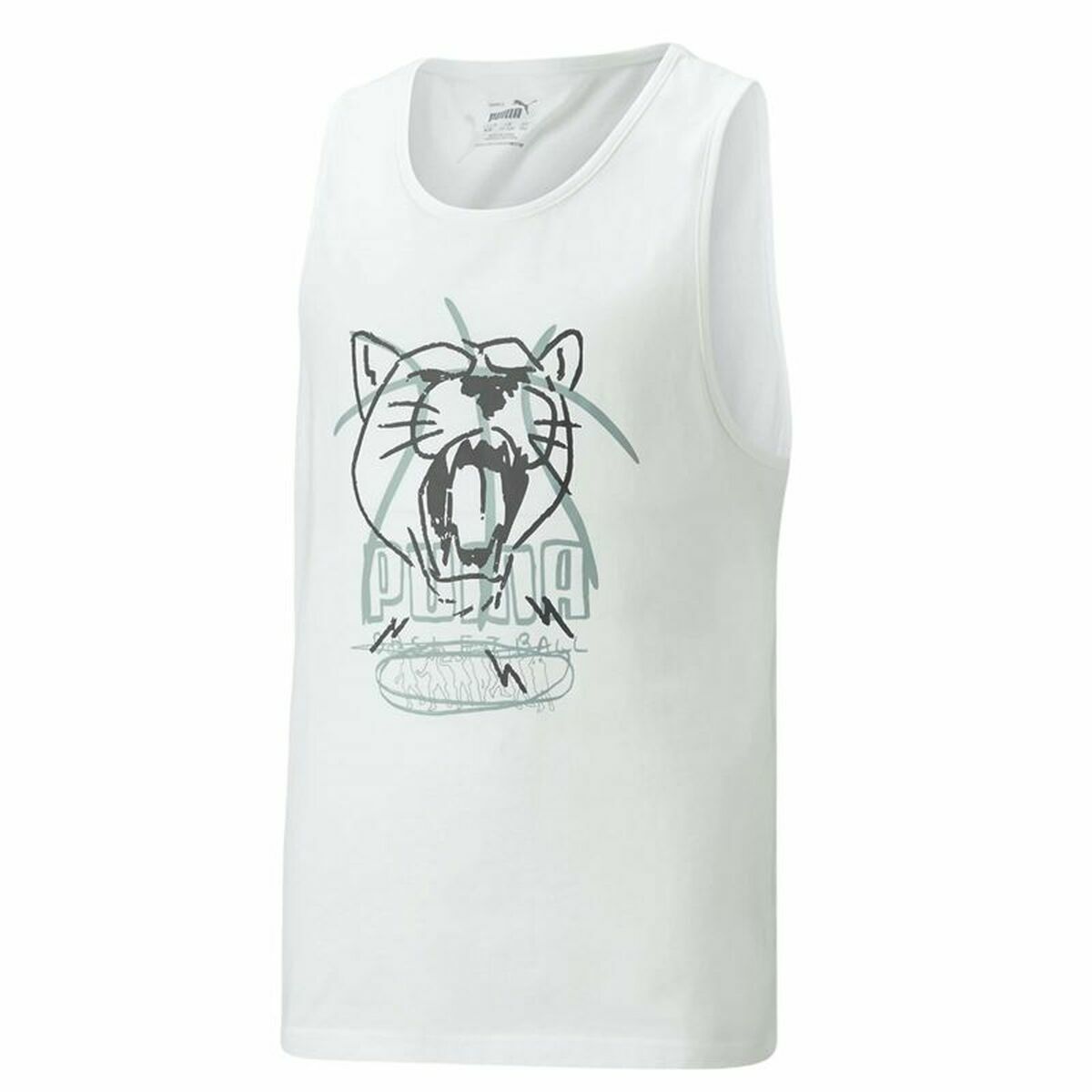 Camiseta de baloncesto Puma Tank B Blanca-4