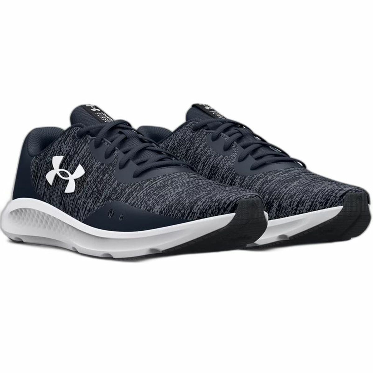 Running sneakers for adults Under Armour Charged Black Gray Men-7