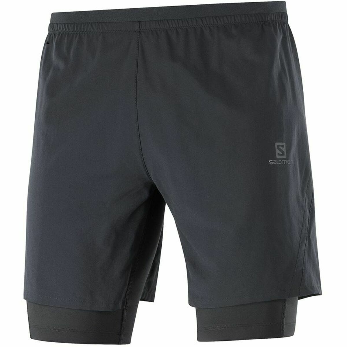 Men's Sports Shorts Salomon Cross Twinskin Black-2