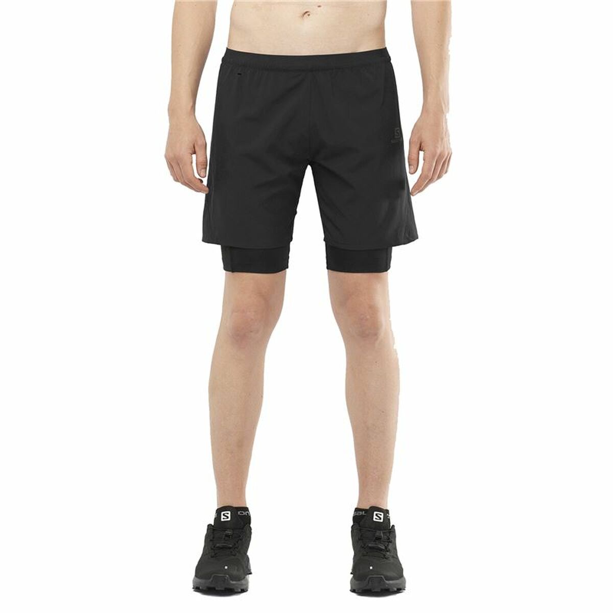 Men's Sports Shorts Salomon Cross Twinskin Black-5