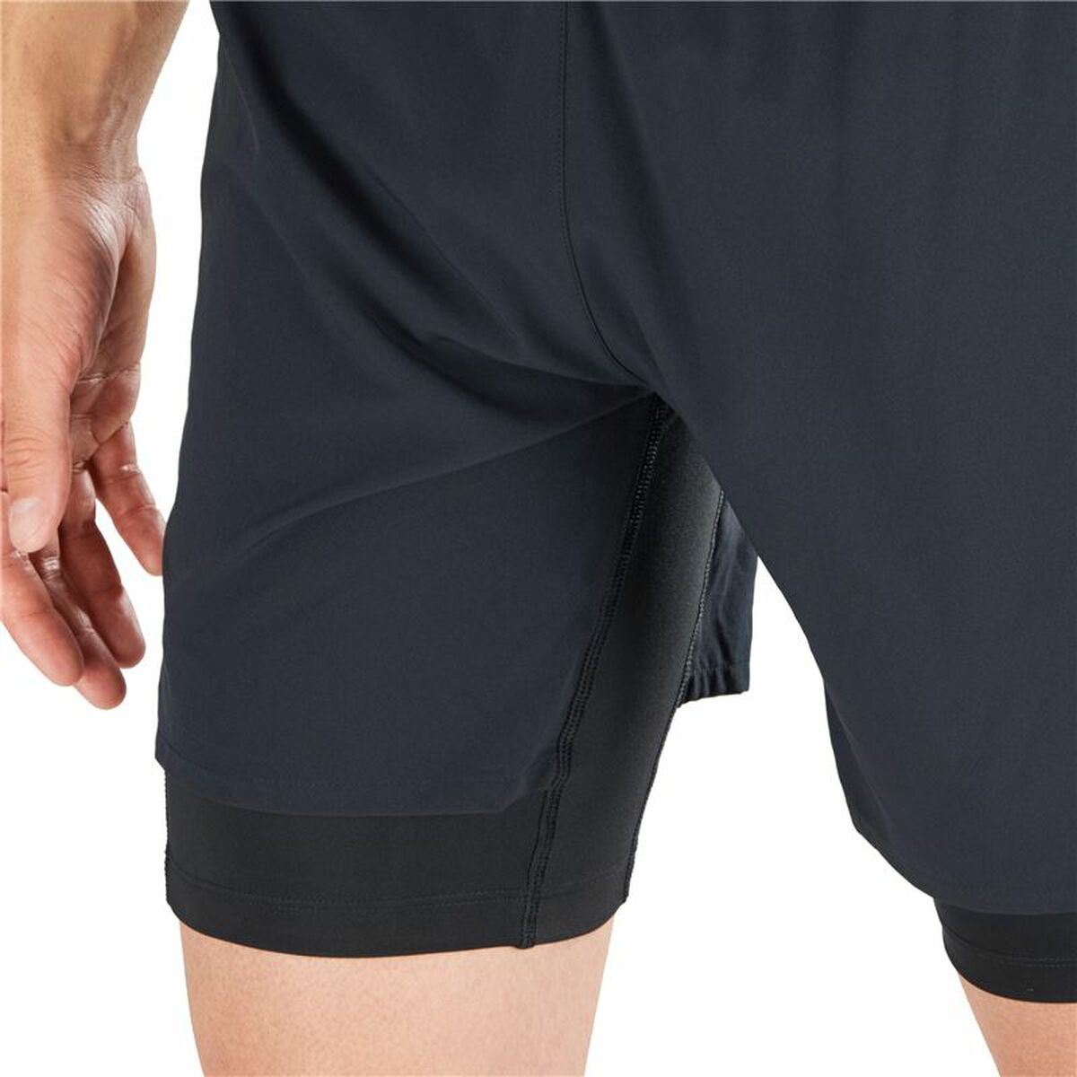 Men's Sports Shorts Salomon Cross Twinskin Black-7