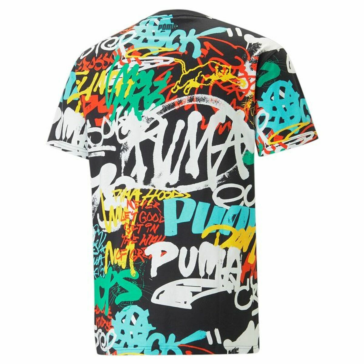 Футболка с коротким рукавом мужская Puma Graffiti Чёрный-6