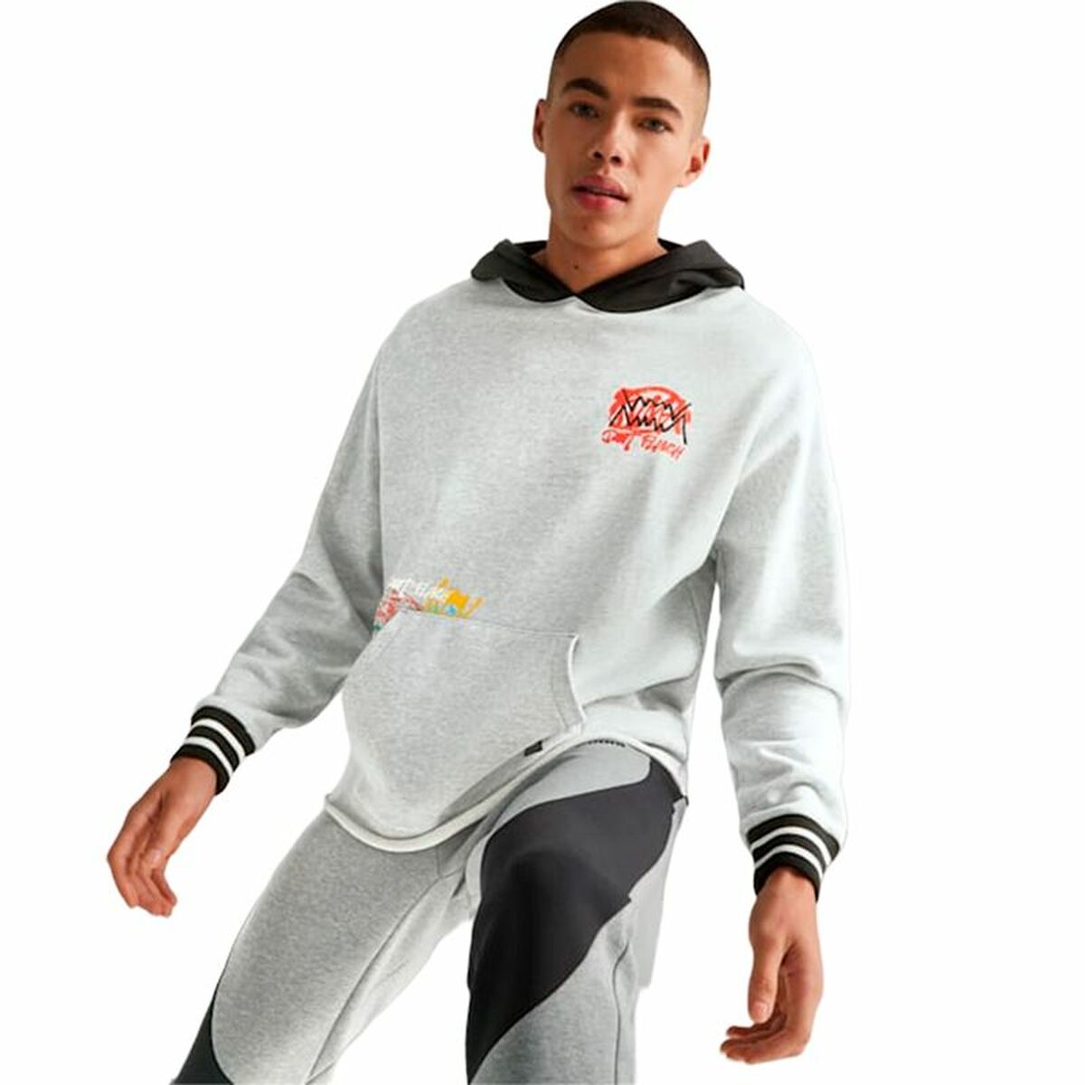 Puma Boroughs Unisex Hoodie Gray-3