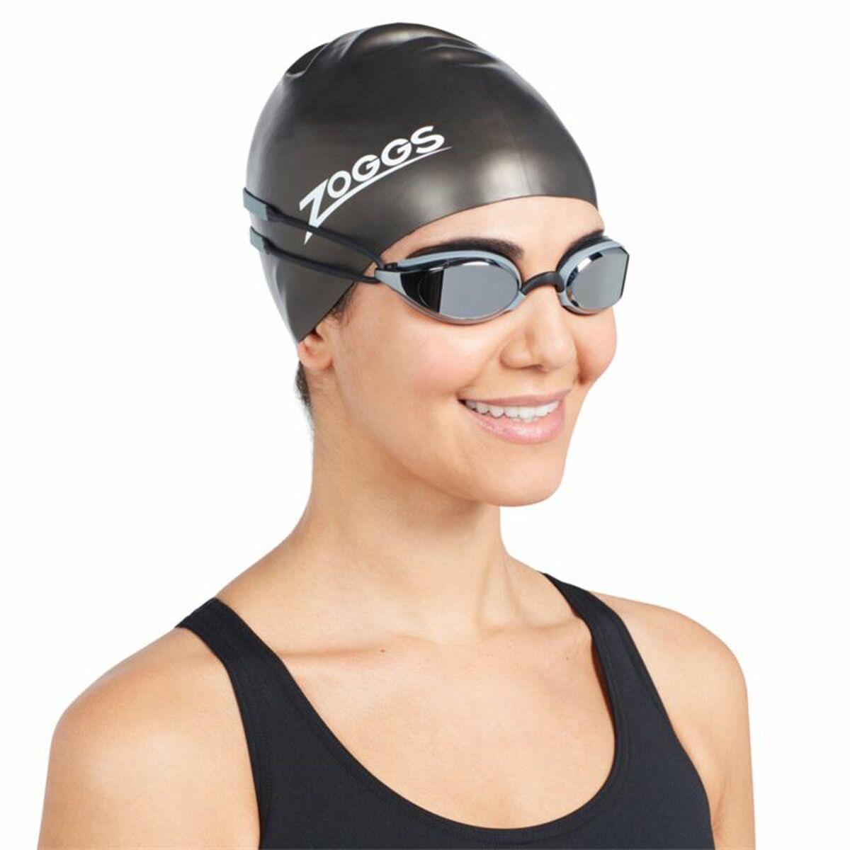 Zoggs Fusion Air Titanium Swim Goggles Dark Grey One Size-3