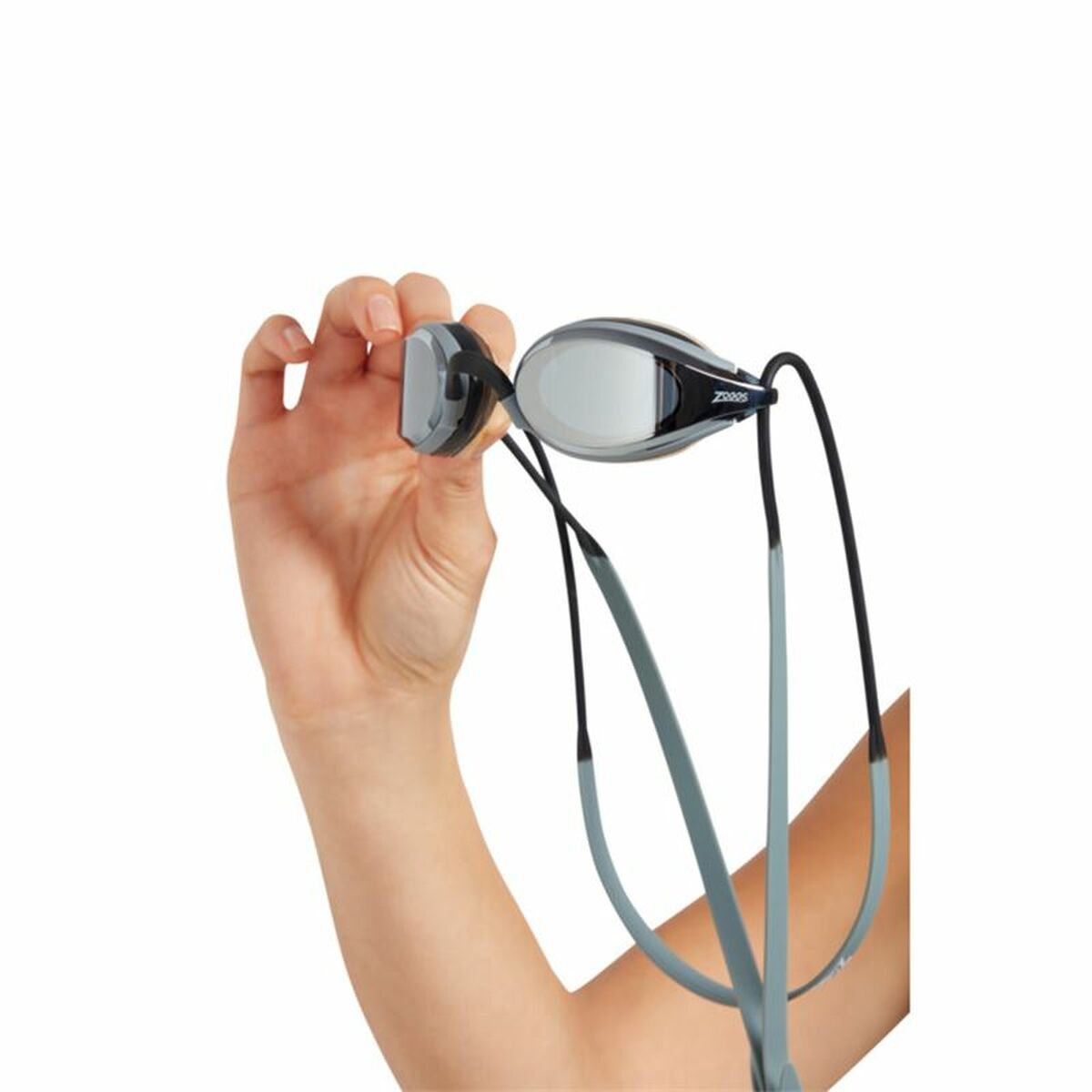 Zoggs Fusion Air Titanium Swim Goggles Dark Grey One Size-4