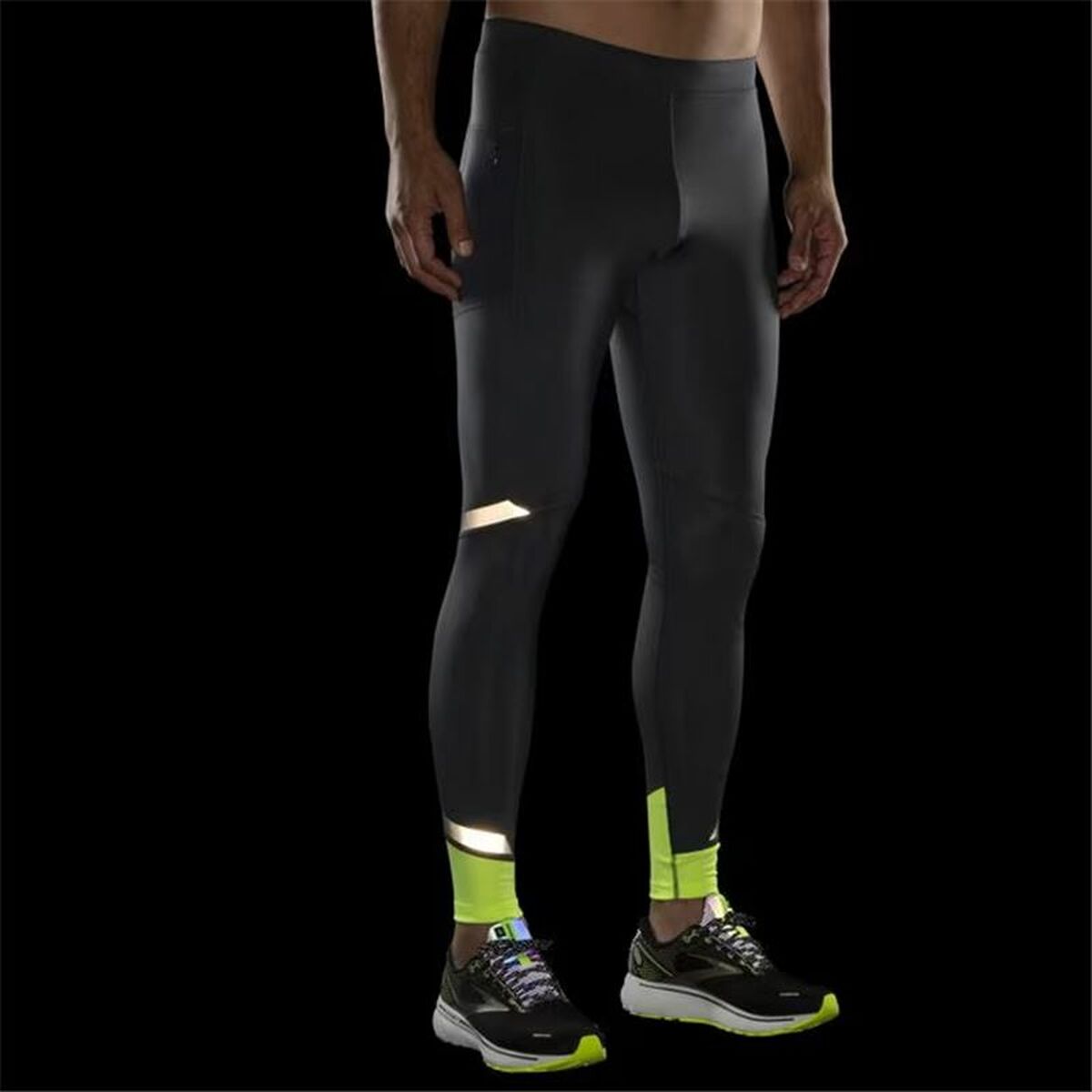 Brooks Running Source Men's Sports Tights Black-2