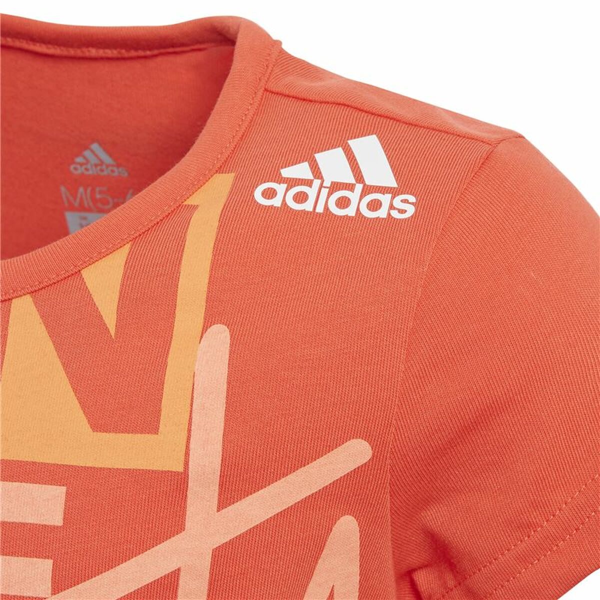 Çocuk Kısa Kollu T-Shirt Adidas Grafik Tee Turuncu-3