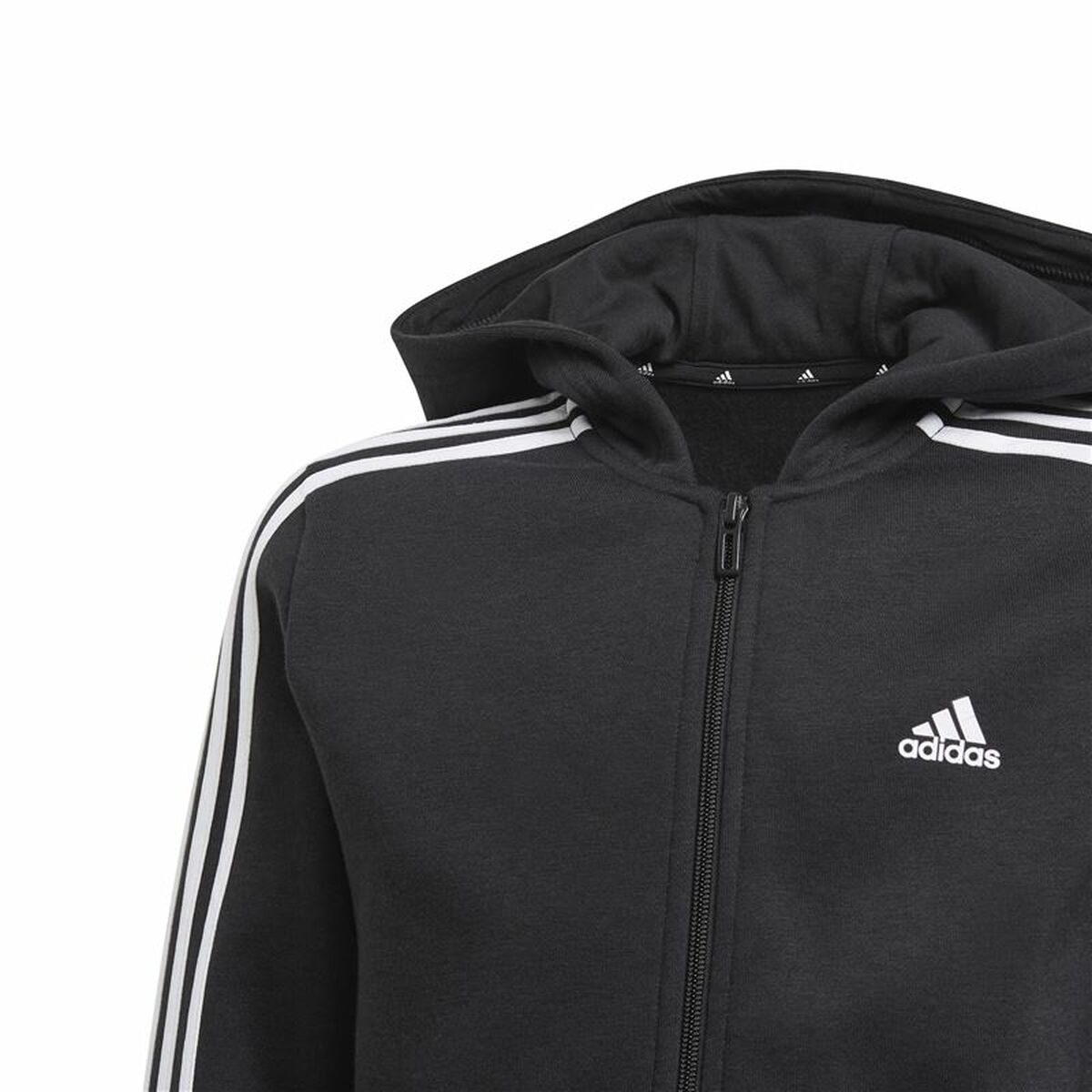 Adidas Essentials Girls Hoodie Black-4