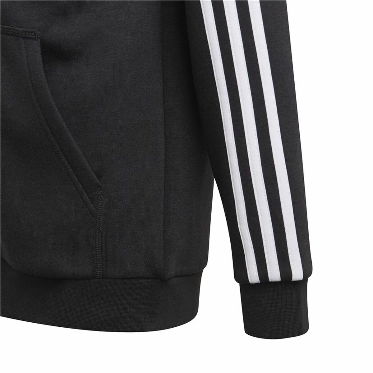 Adidas Essentials Girls Hoodie Black-5