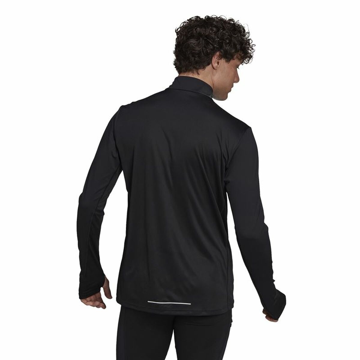 Футболка с длинным рукавом мужская Adidas Own The Run Чёрный-2