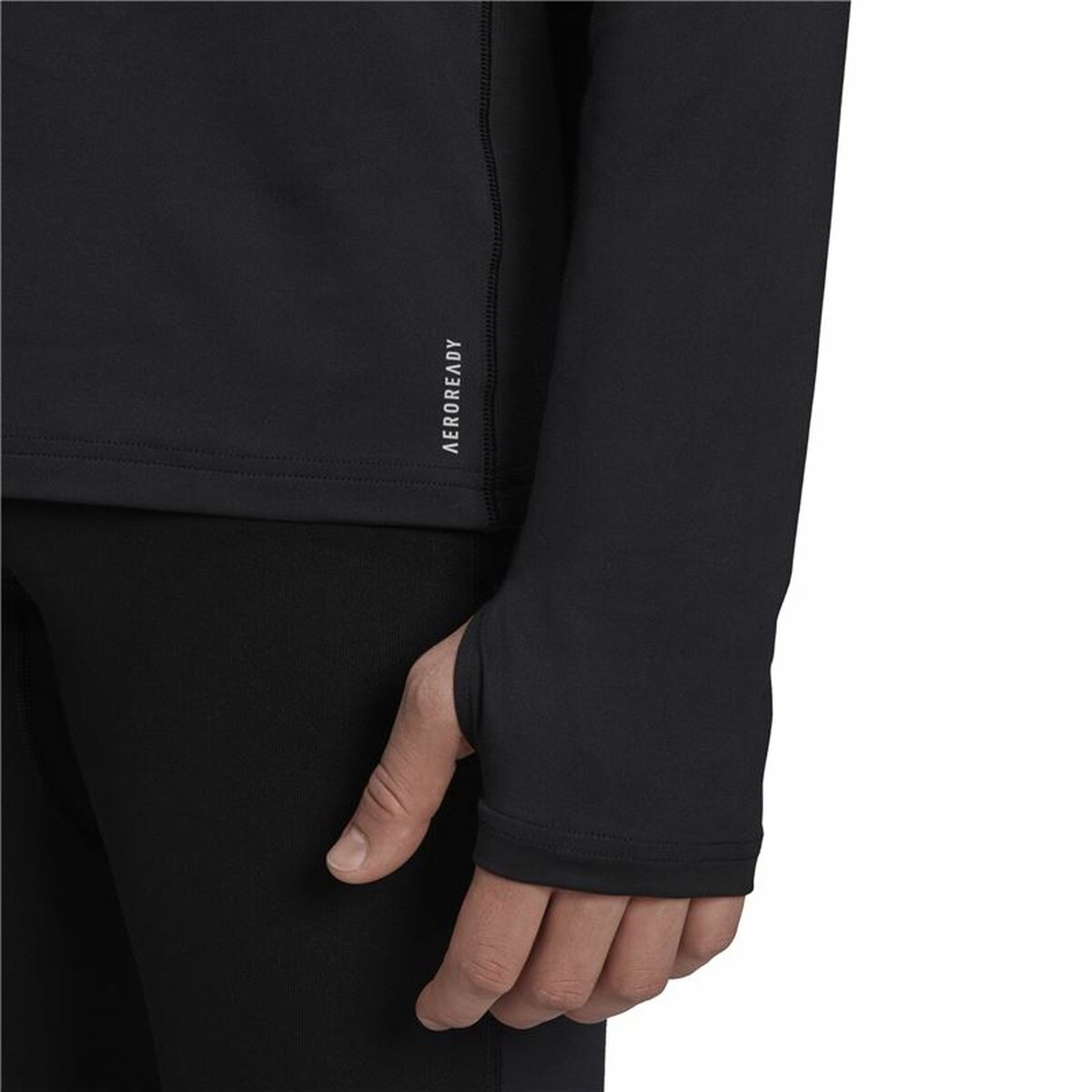 Футболка с длинным рукавом мужская Adidas Own The Run Чёрный-5