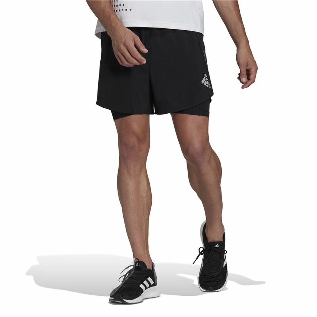 Adidas Two-in-One Sports Men's Shorts Black-7