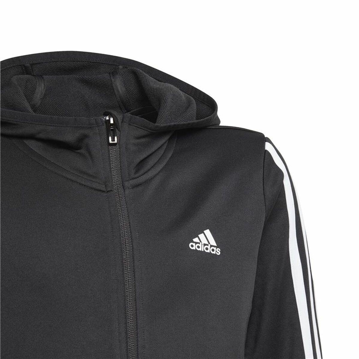 Adidas Designed to Move Hoodie for Girls Black-3