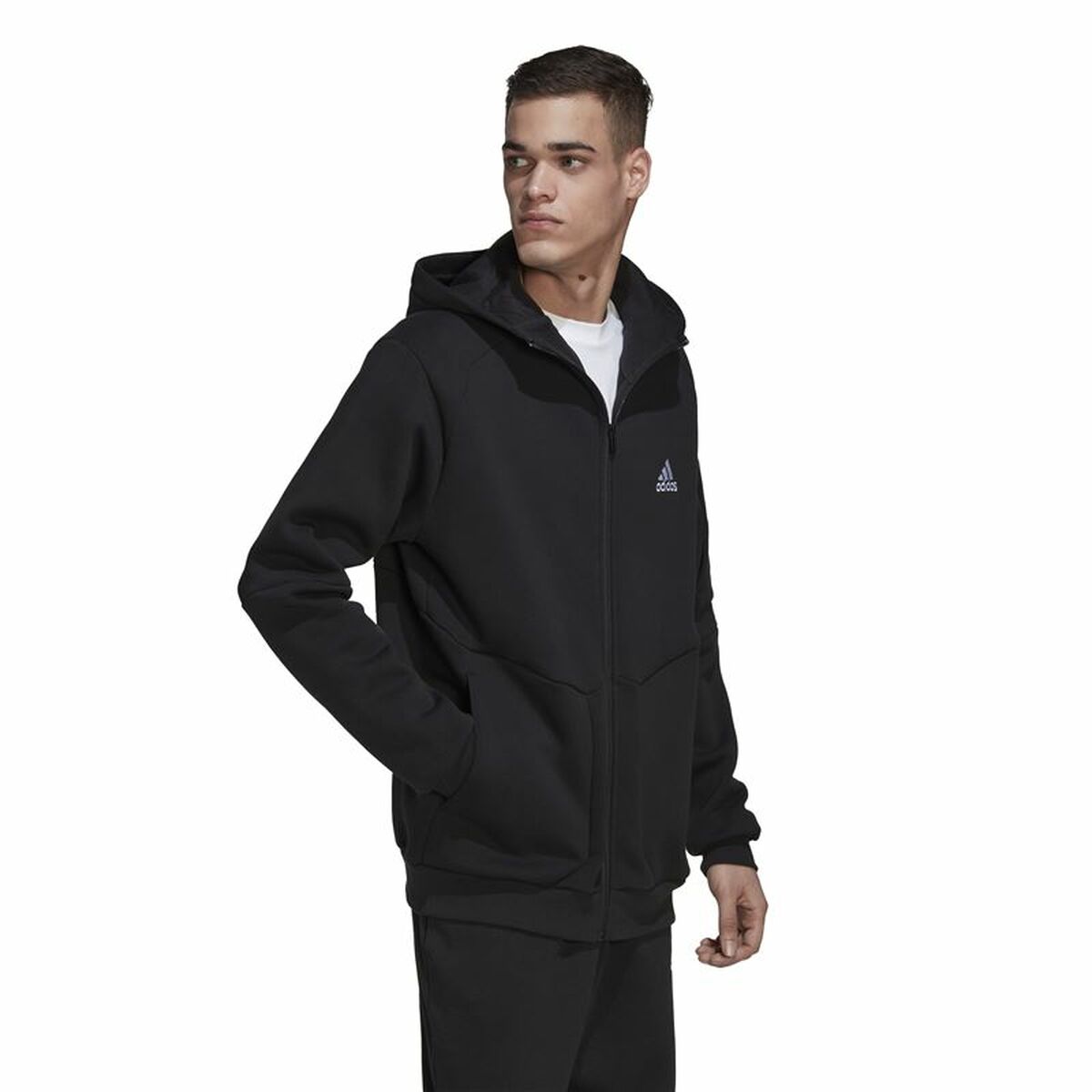 Adidas Essentials For Gameday Men's Hoodie Black-4