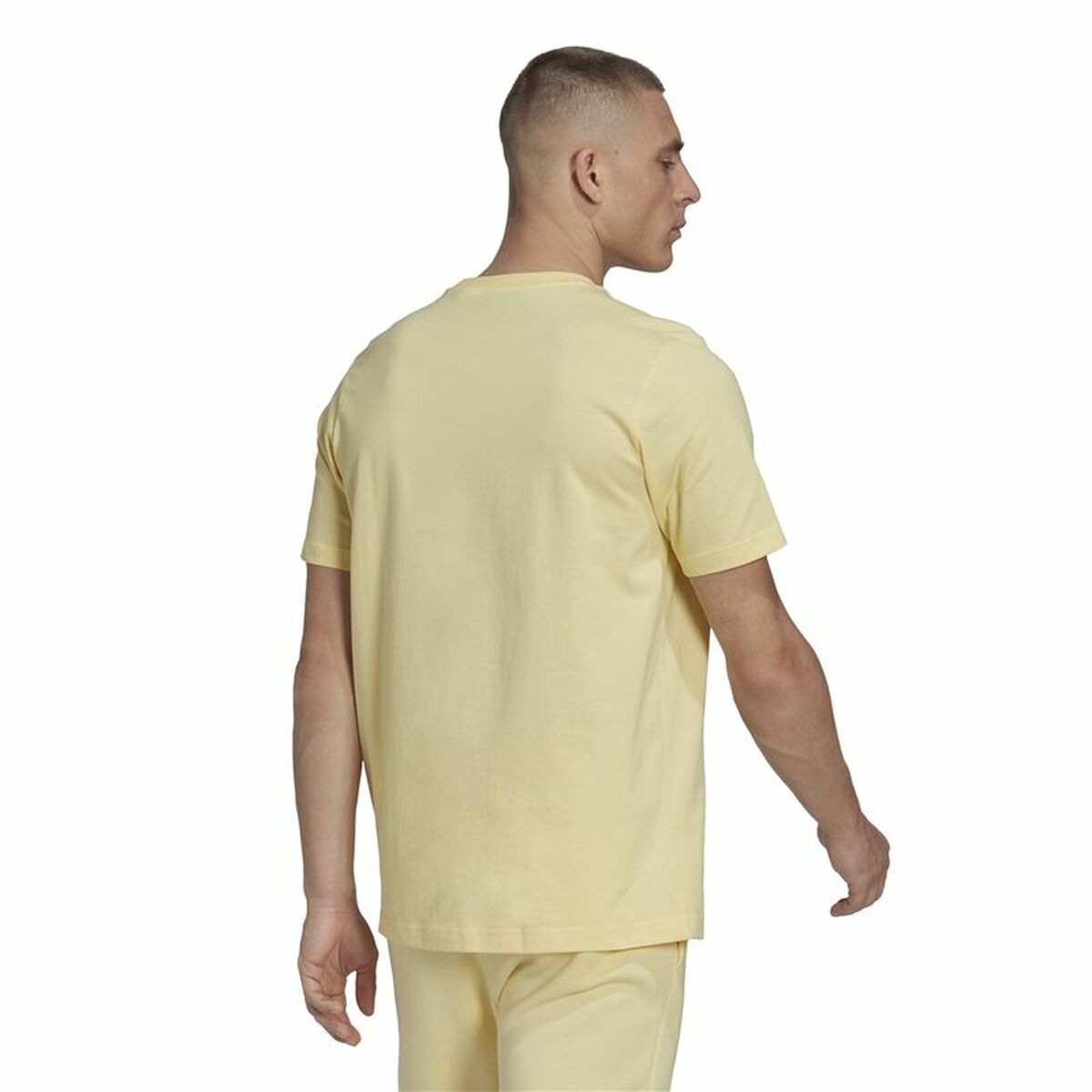 Men's Adidas Essentials Big Logo Gold Plated T-Shirt-5