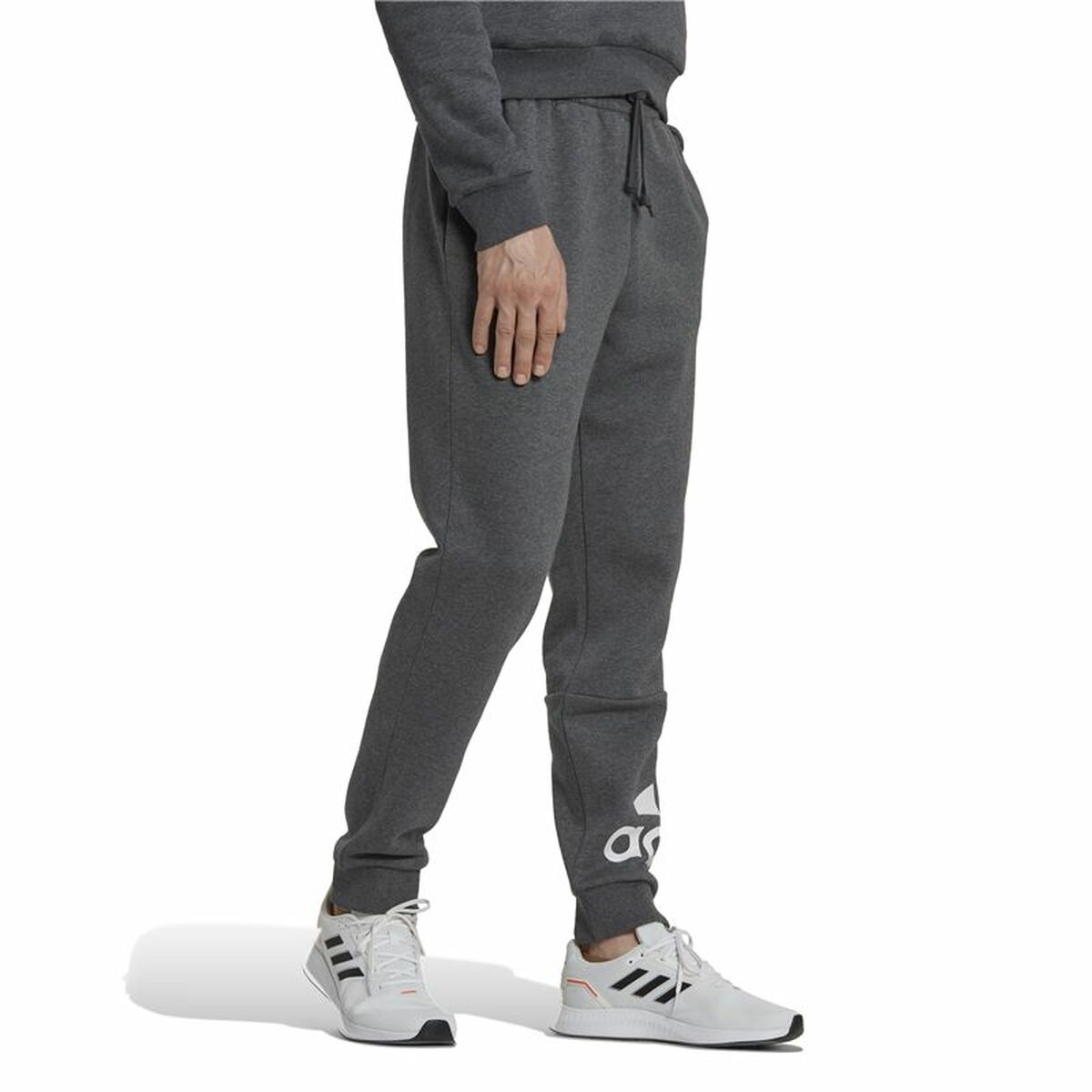 Adidas Essentials Long Sweatpants Dark Grey Men's-5