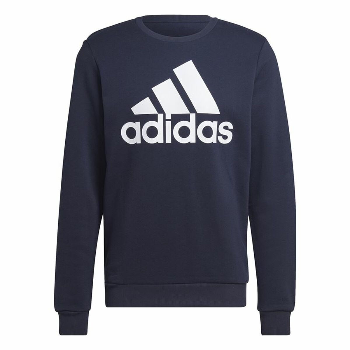 Men's Adidas Essentials Big Logo Hooded Sweatshirt Dark Blue Dark Blue-6