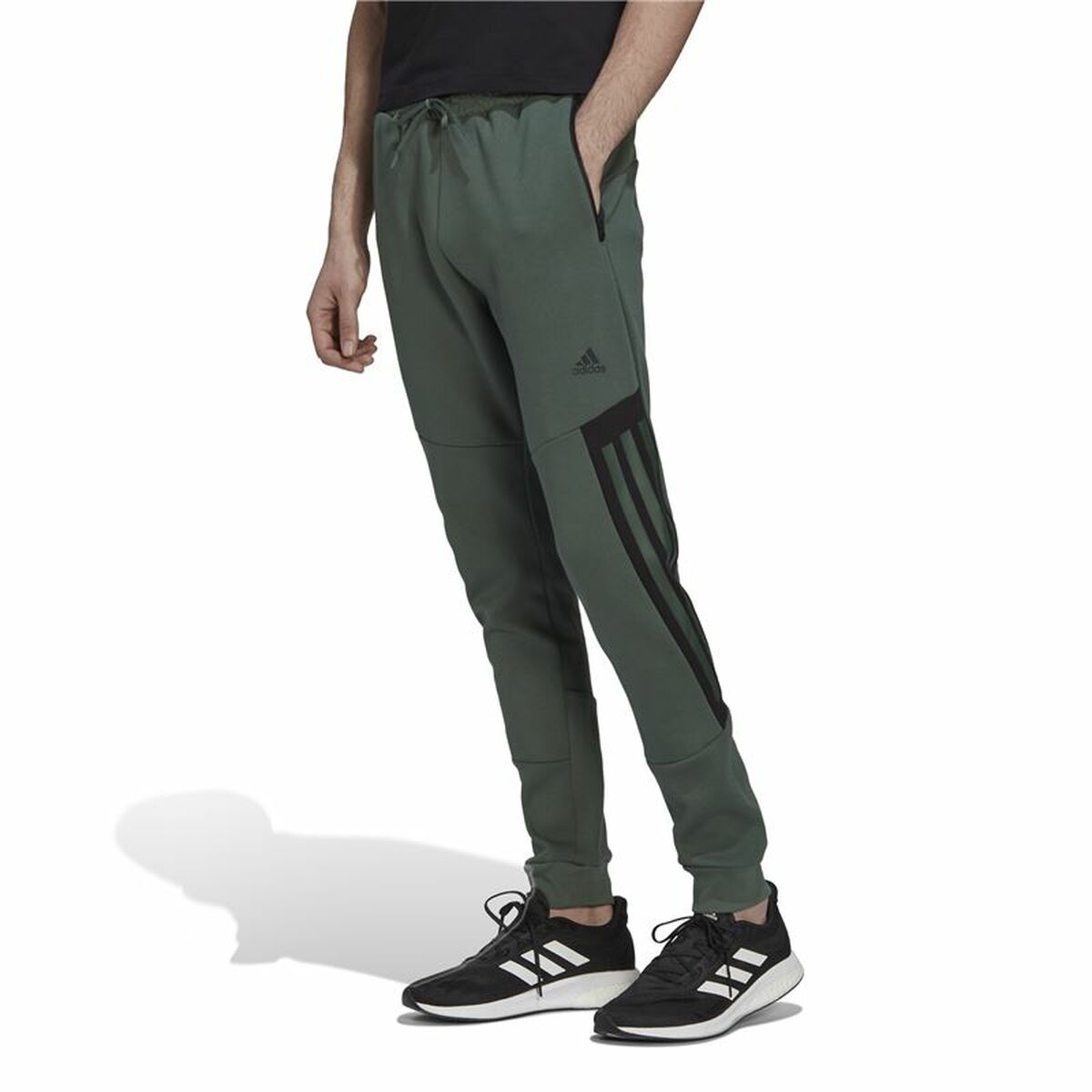 Спортивные штаны для взрослых Adidas Future Icons 3 Зеленый Мужской-5