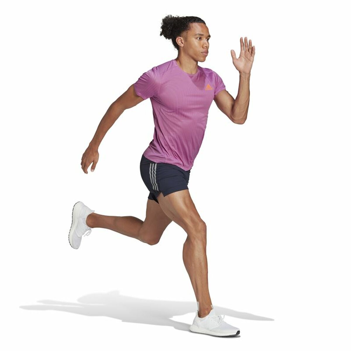 Футболка с коротким рукавом мужская Adidas Adizero Speed Темно-розовый-4