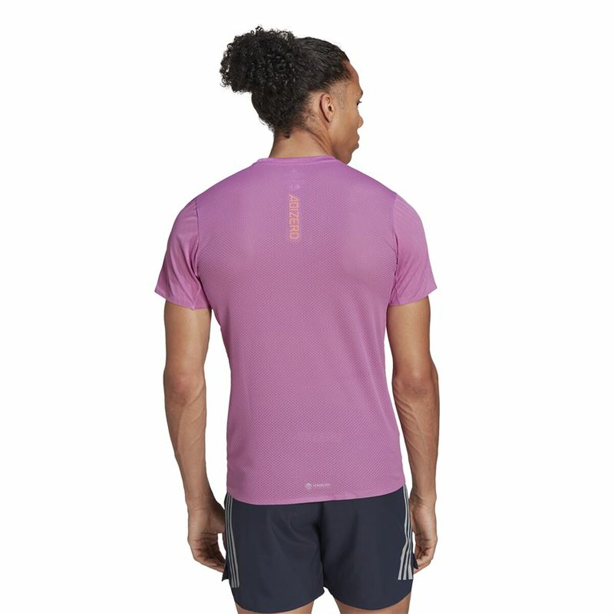 Футболка с коротким рукавом мужская Adidas Adizero Speed Темно-розовый-5
