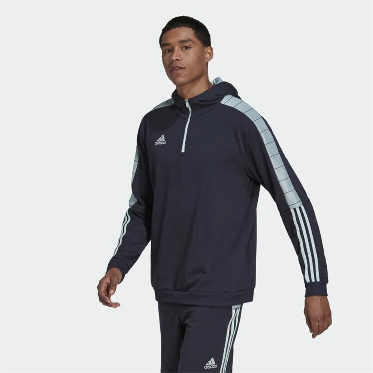 Hoodie Men's Adidas Tiro VIP Dark Blue Dark Blue-2
