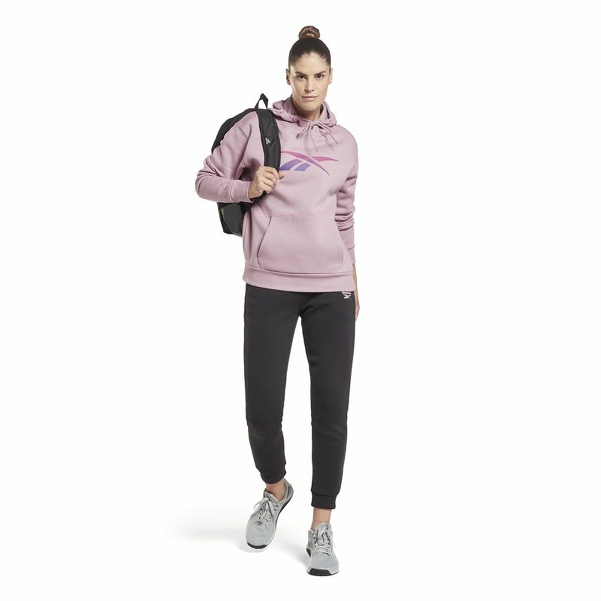 Hoodie Women's Reebok Vector Graphic Multicolored-4