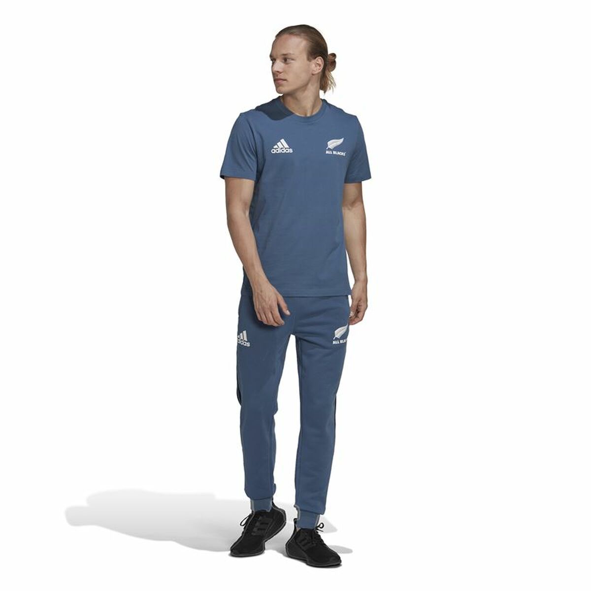 Футболка с коротким рукавом мужская Adidas All Blacks-5