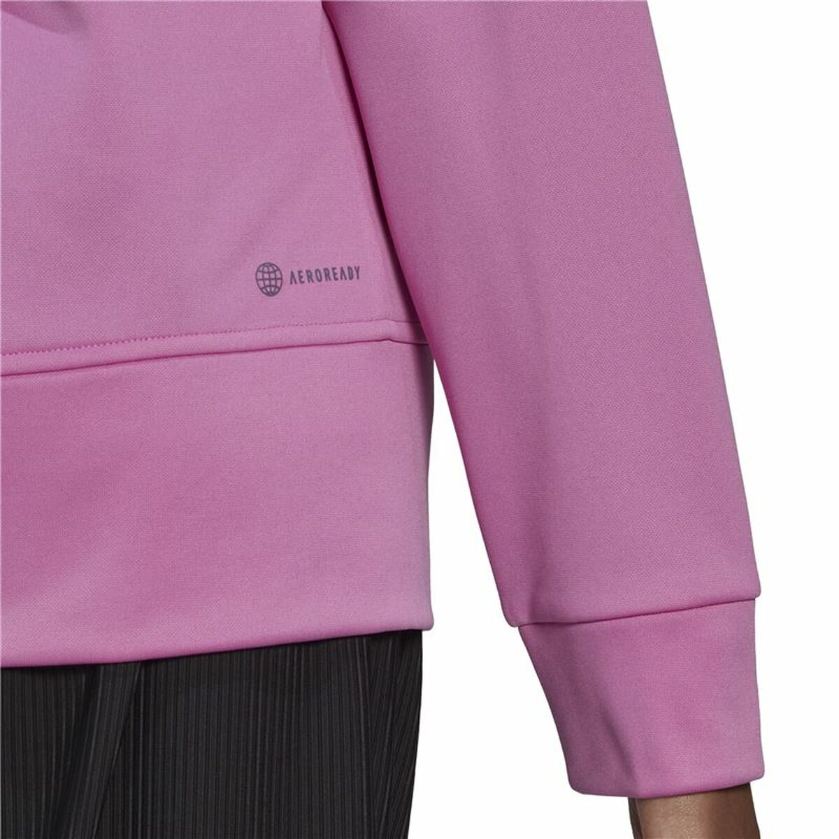 Fuchsia Women's Adidas Aeroready Big Logo Hoodie-7