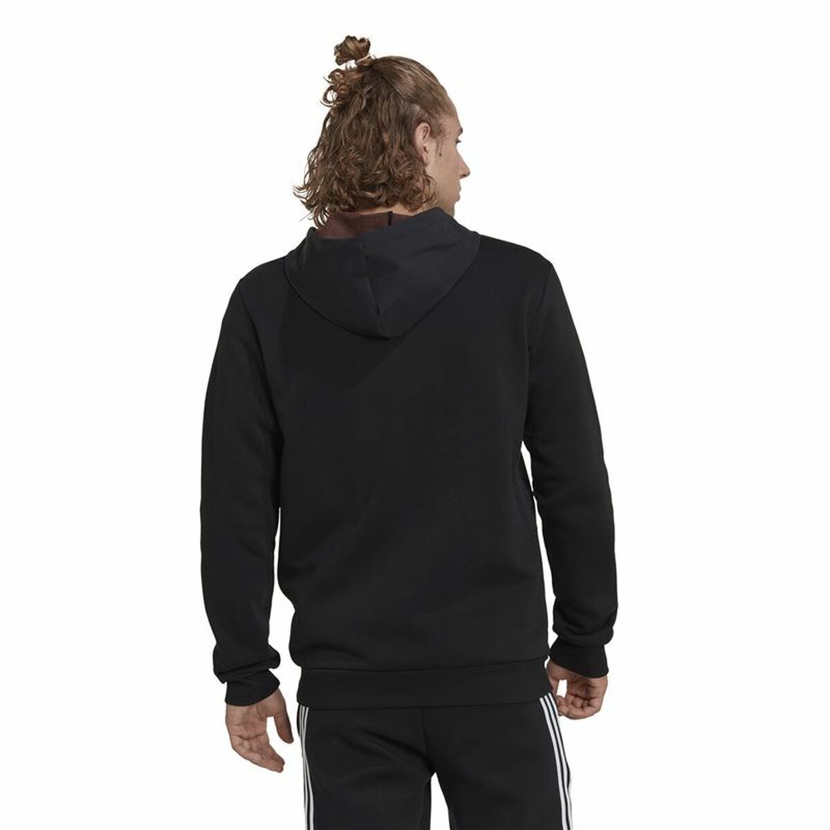 Men's Adidas Essentials BrandLove Hoodie Black-5