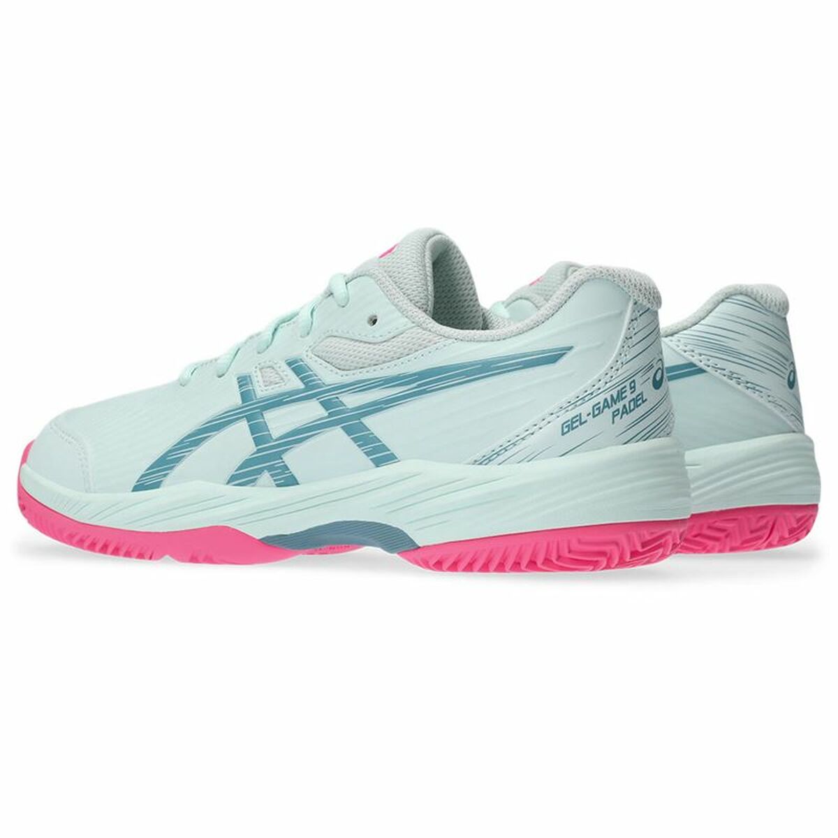 Теннисные кроссовки для детей Asics Gel-Game 9  Светло Синий-6