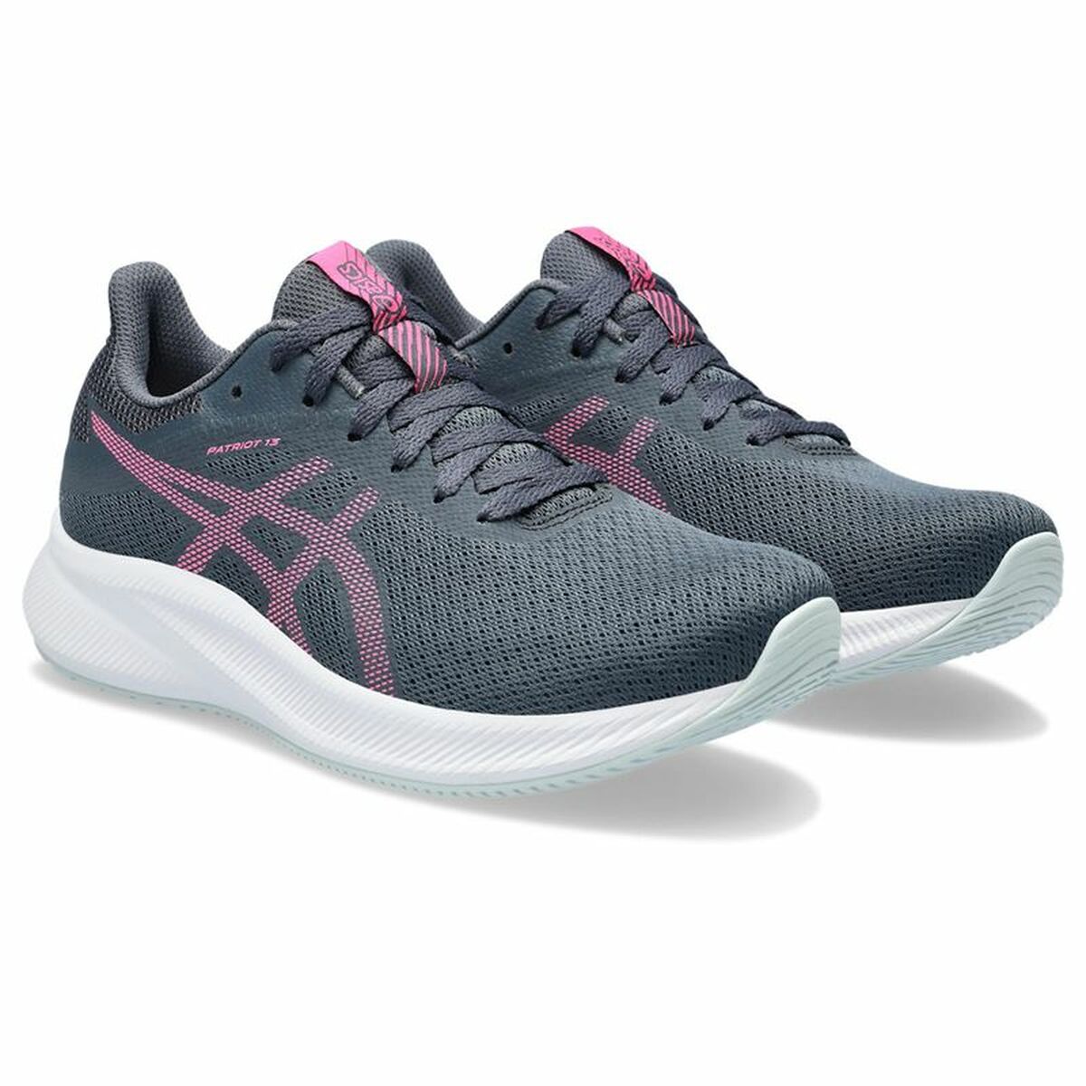 Asics Patriot 13 Grey Woman Adult Running Shoes-5