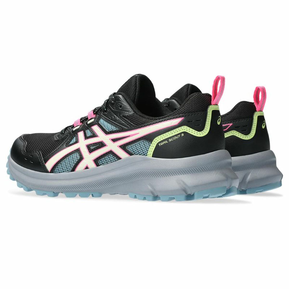 Running sneakers for adults Asics Trail Scout 3 Woman Black-6